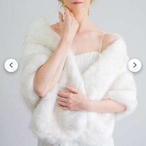 Ivory Fur Wrap